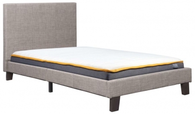 Grey Fabric Bed - Comes in Single, Small Double, Double and King Size