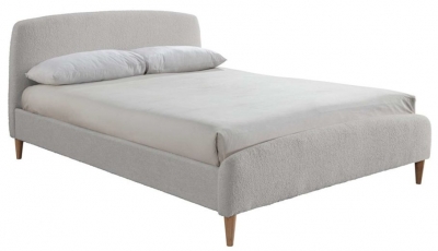 Product photograph of Otley Dove Grey Fabric Bed - Sizes Available from Choice Furniture Superstore