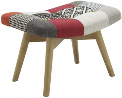 Product photograph of Sloane Multi Coloured Footstool from Choice Furniture Superstore