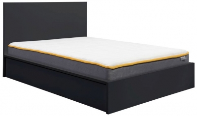 Image of Oslo Black Ottoman Bed - Comes in Double and King Size