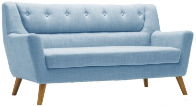 Product photograph of Clearance - Birlea Lambeth Duck Egg Blue Fabric 3 Seater Sofa - D632 from Choice Furniture Superstore