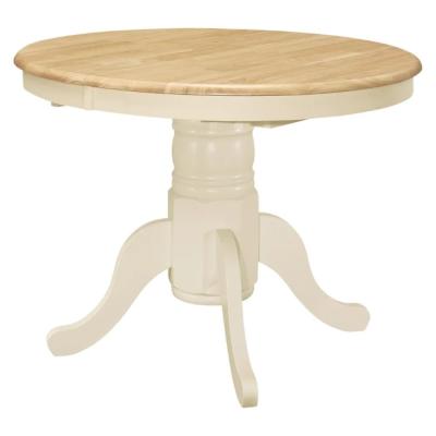 Clearance Birlea Chatsworth White Round Extending Dining Table Fss15459