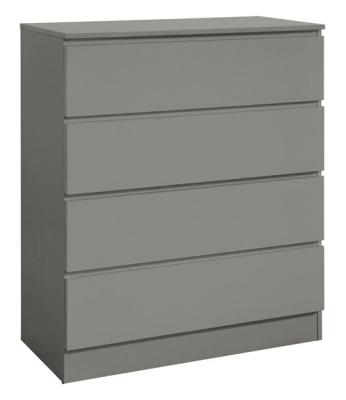 Product photograph of Oslo Grey 4 Drawer Chest from Choice Furniture Superstore