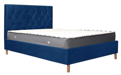 Product photograph of Loxley Blue Fabric Ottoman Storage Bed - Sizes Available from Choice Furniture Superstore