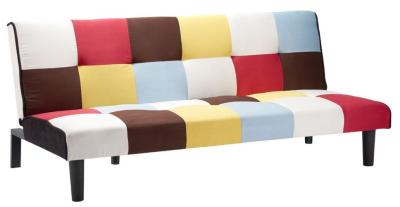 Aurora Rainbow Pached Fabric Sofa Bed