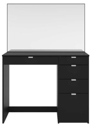 Ava Black 5 Drawer Dressing Table