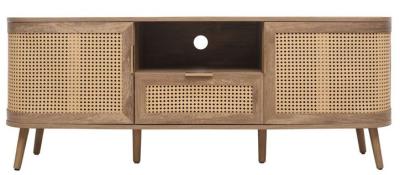 Noah Rattan Wood 150cm Tv Unit