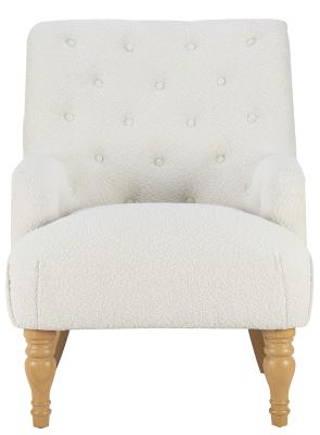 Padstow White Fabric Armchair