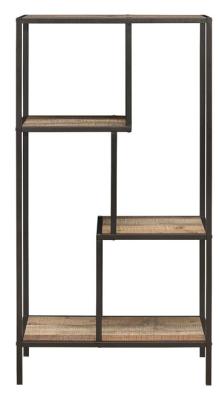 Urban Rustic Wood Effect Medium Shelving Unit