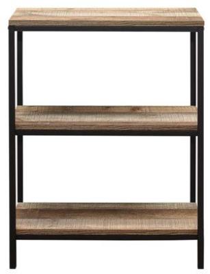 Product photograph of Urban Rustic Wood Effect 3 Tier Bookcase from Choice Furniture Superstore