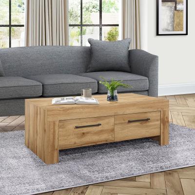Compton Oak Effect 4 Drawer Coffee Table