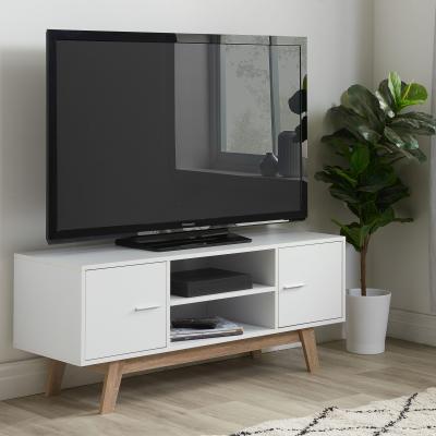 Shard White And Oak 2 Door Tv Unit