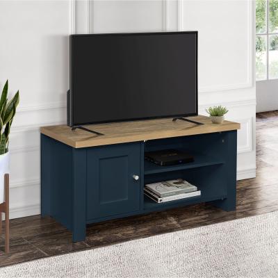 Highgate Navy Blue Painted 1 Door TV Unit
