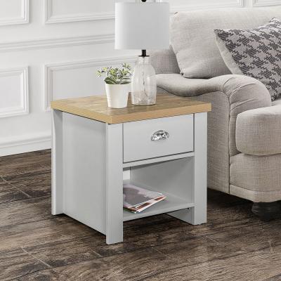 Highgate Grey Painted 1 Drawer Lamp Table