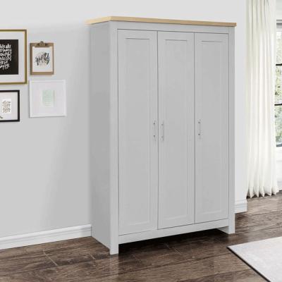 Highgate Wardrobe - 3 Door - Grey Painted