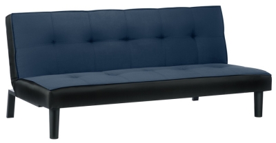 Product photograph of Aurora Midnight Blue Fabric Sofa Bed from Choice Furniture Superstore