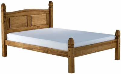 Product photograph of Birlea Corona Pine Low Foot End Bed from Choice Furniture Superstore