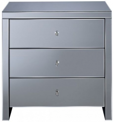 Image of Seville Mirrored 3 Drawer Chest