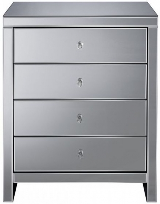 Image of Seville Mirrored 4 Drawer Chest