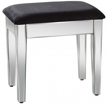 Product photograph of Valencia Mirrored Stool Solid In Pairs from Choice Furniture Superstore