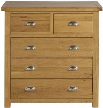Product photograph of Birlea Woburn Oak 3 2 Drawer Chest from Choice Furniture Superstore