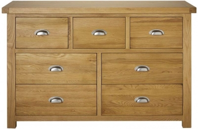 Product photograph of Woburn Rustic Oak 4 3 Drawer Chest from Choice Furniture Superstore