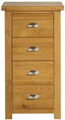 Product photograph of Woburn Rustic Oak 4 Drawer Chest from Choice Furniture Superstore