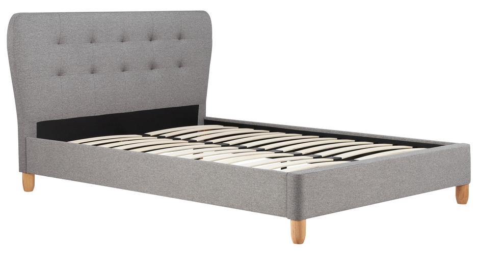 Birlea Stockholm Grey Fabric Bed CFS Furniture UK