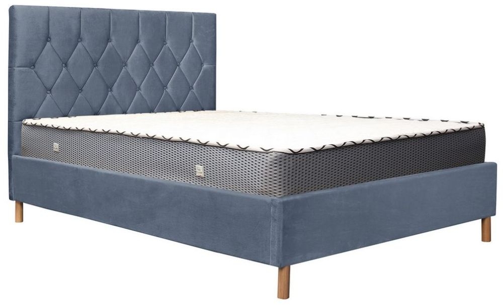 Loxley Grey Fabric Bed