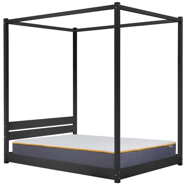 Darwin Black Four Poster Bed - Sizes Available