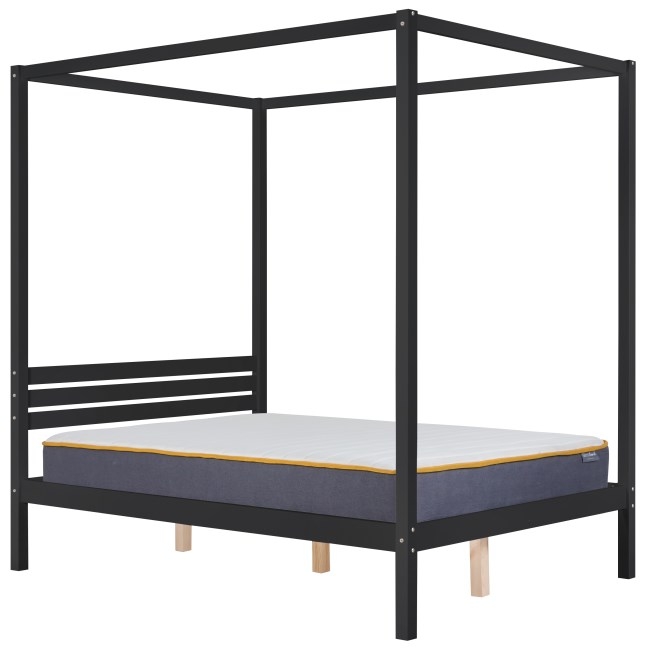 Mercia Black Wooden Four Poster Bed - Sizes Available