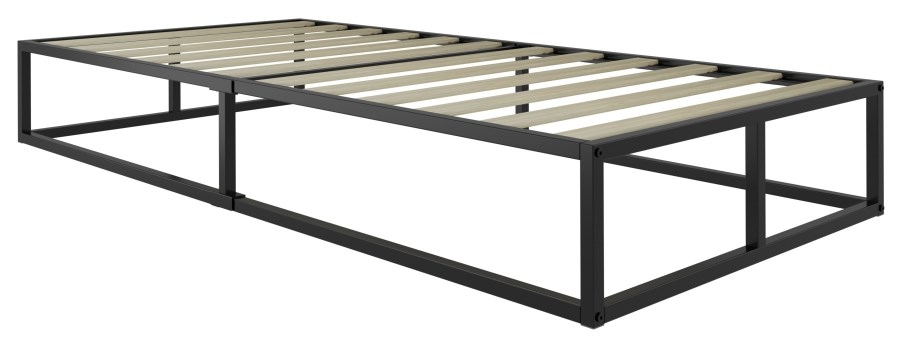 Soho Black Metal Platform Bed 