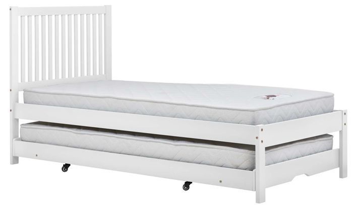 Buxton White Wood Trundle Bed