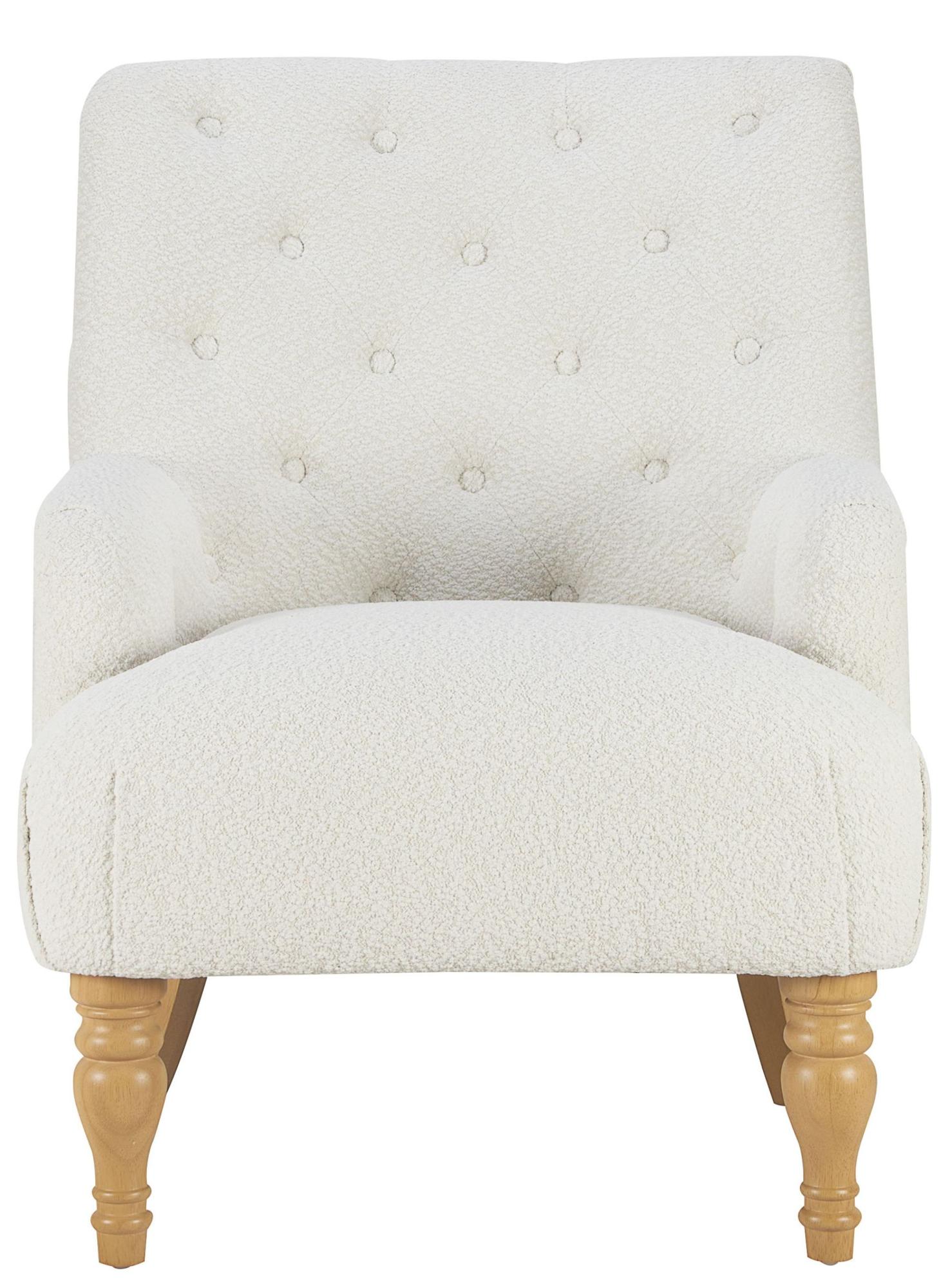 Padstow White Fabric Armchair