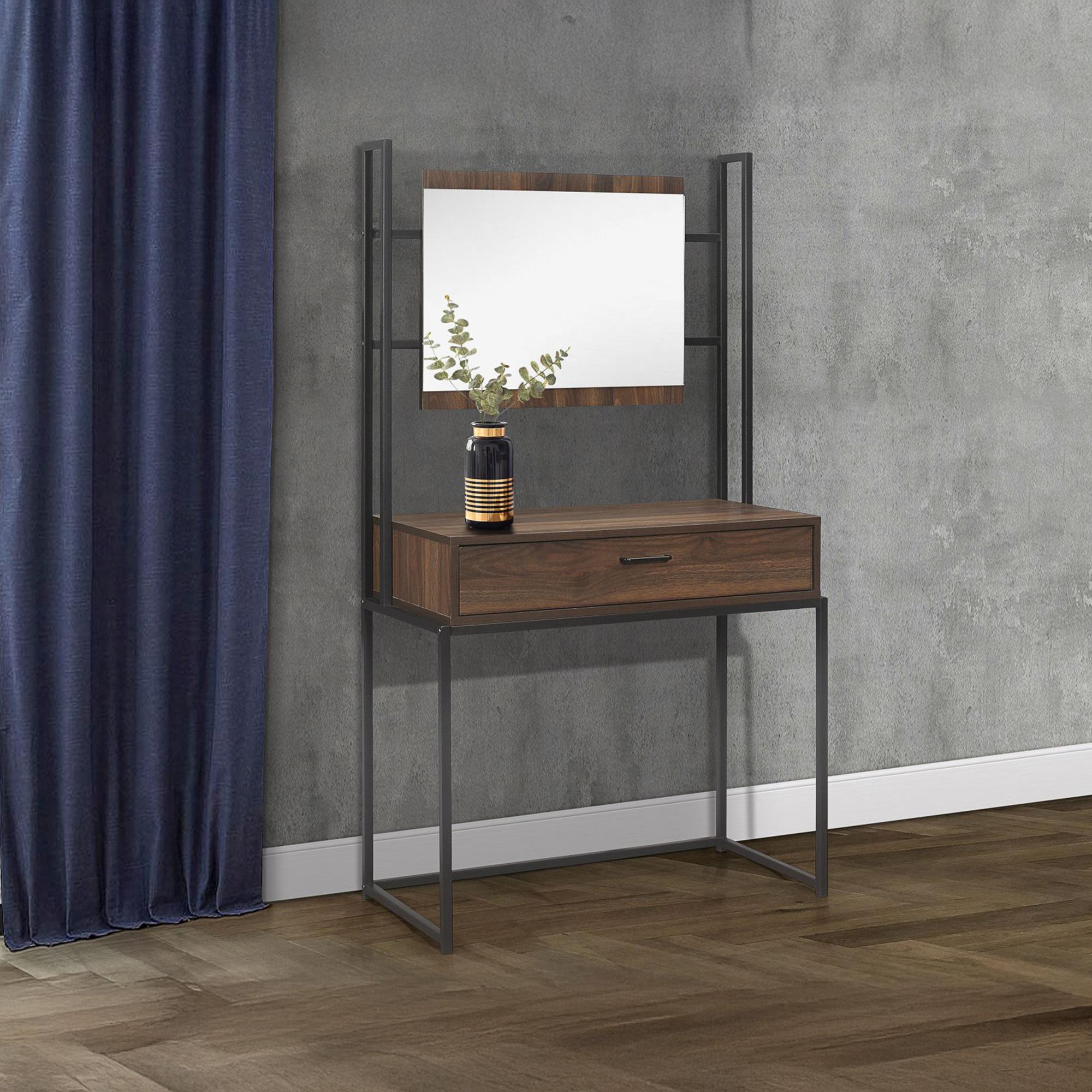 Houston Walnut 1 Drawer Dressing Table