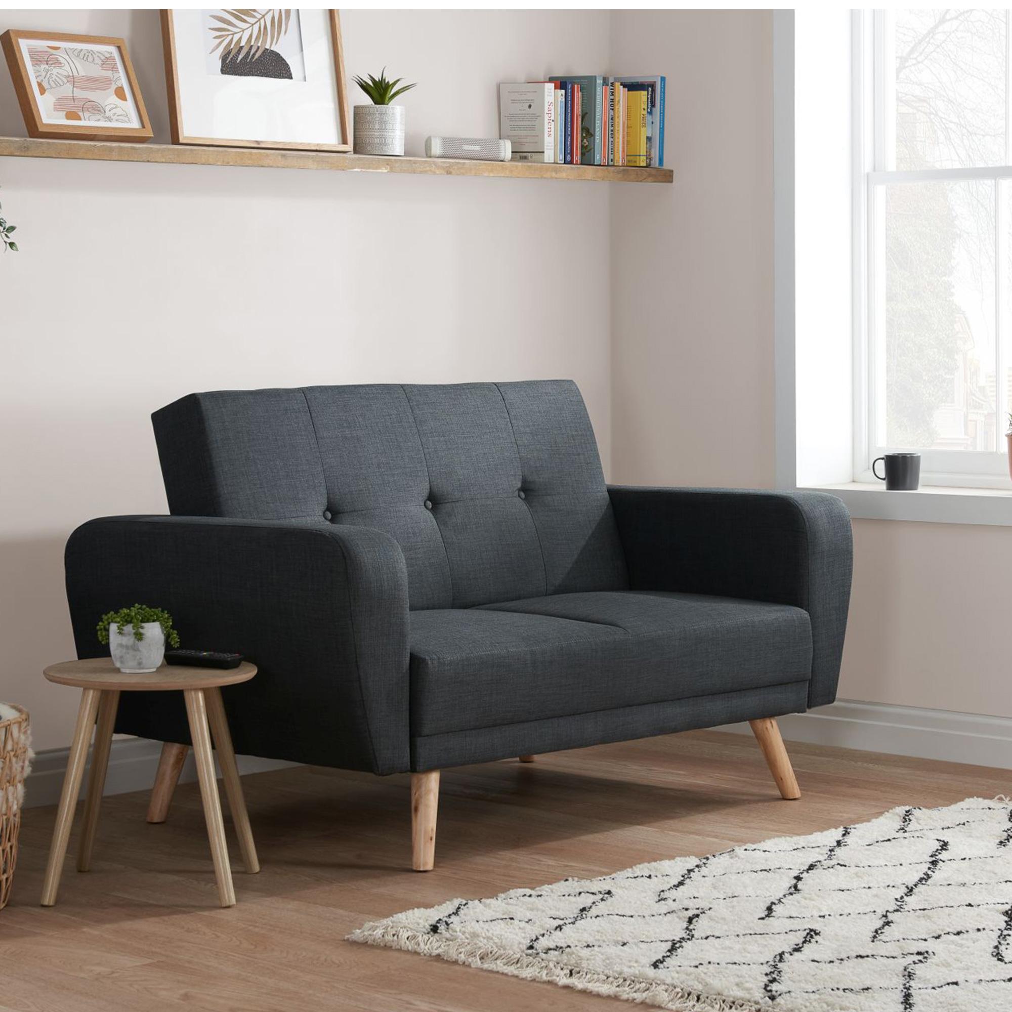 Farrow Grey Fabric 2 Seater Sofa Bed