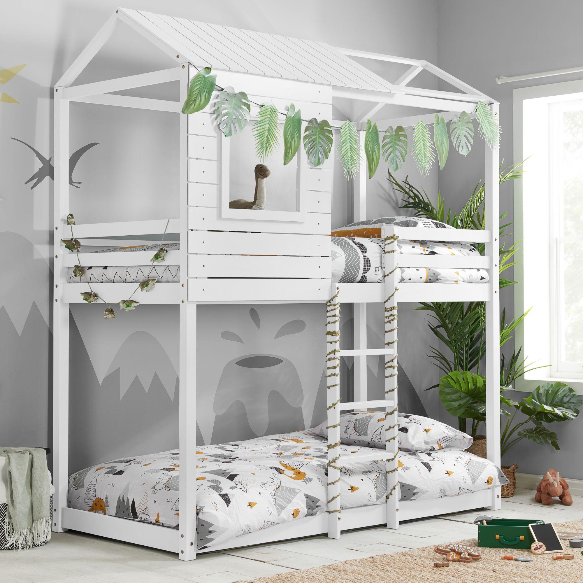 Adventure Kids White Wood Bunk Bed