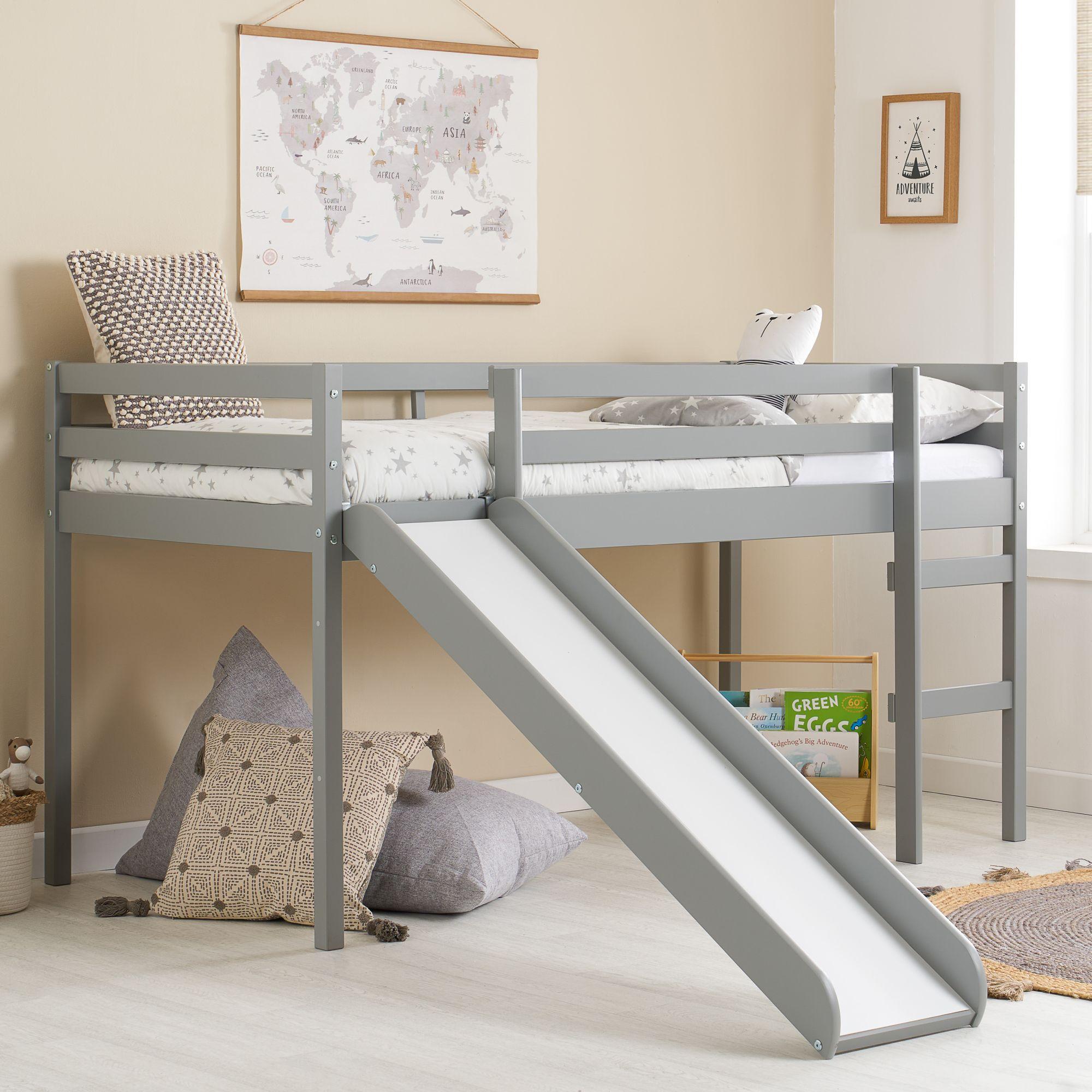 Frankie Kids Grey Wood Midi Sleeper Bed