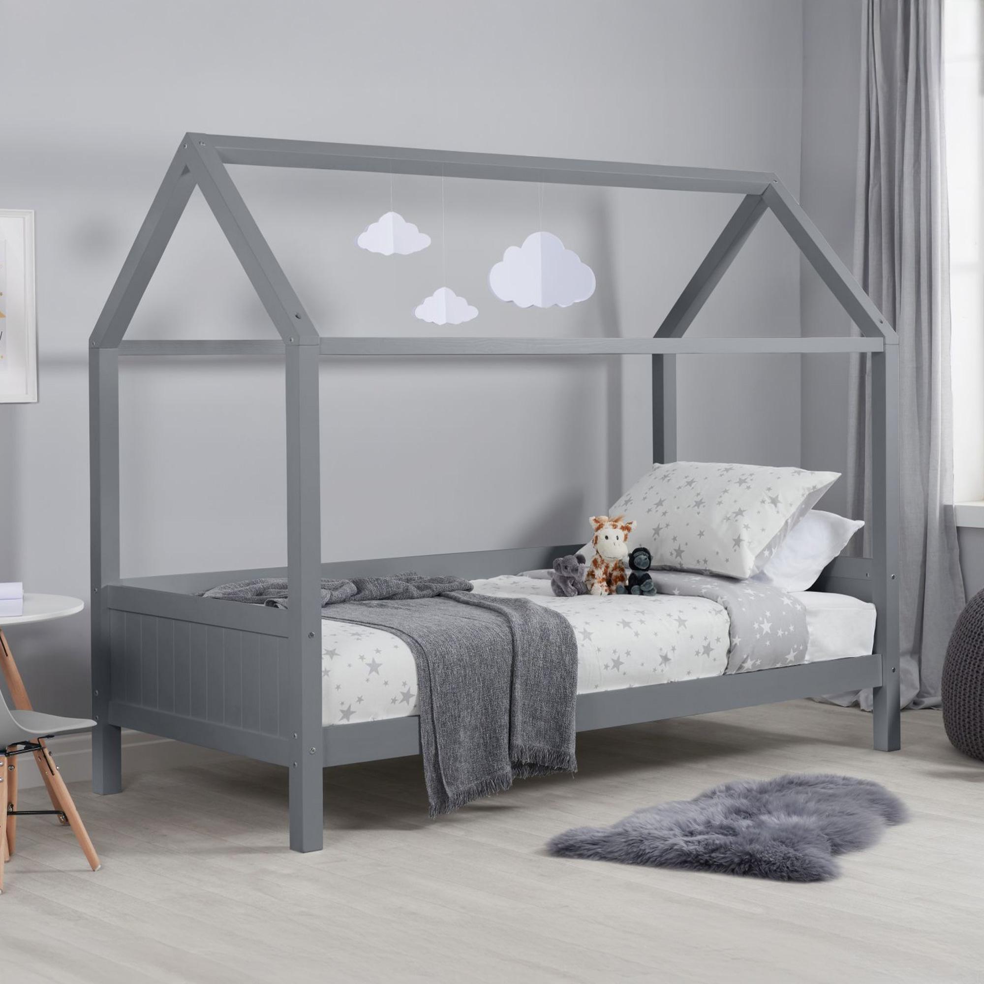 Kids Grey Home Bed