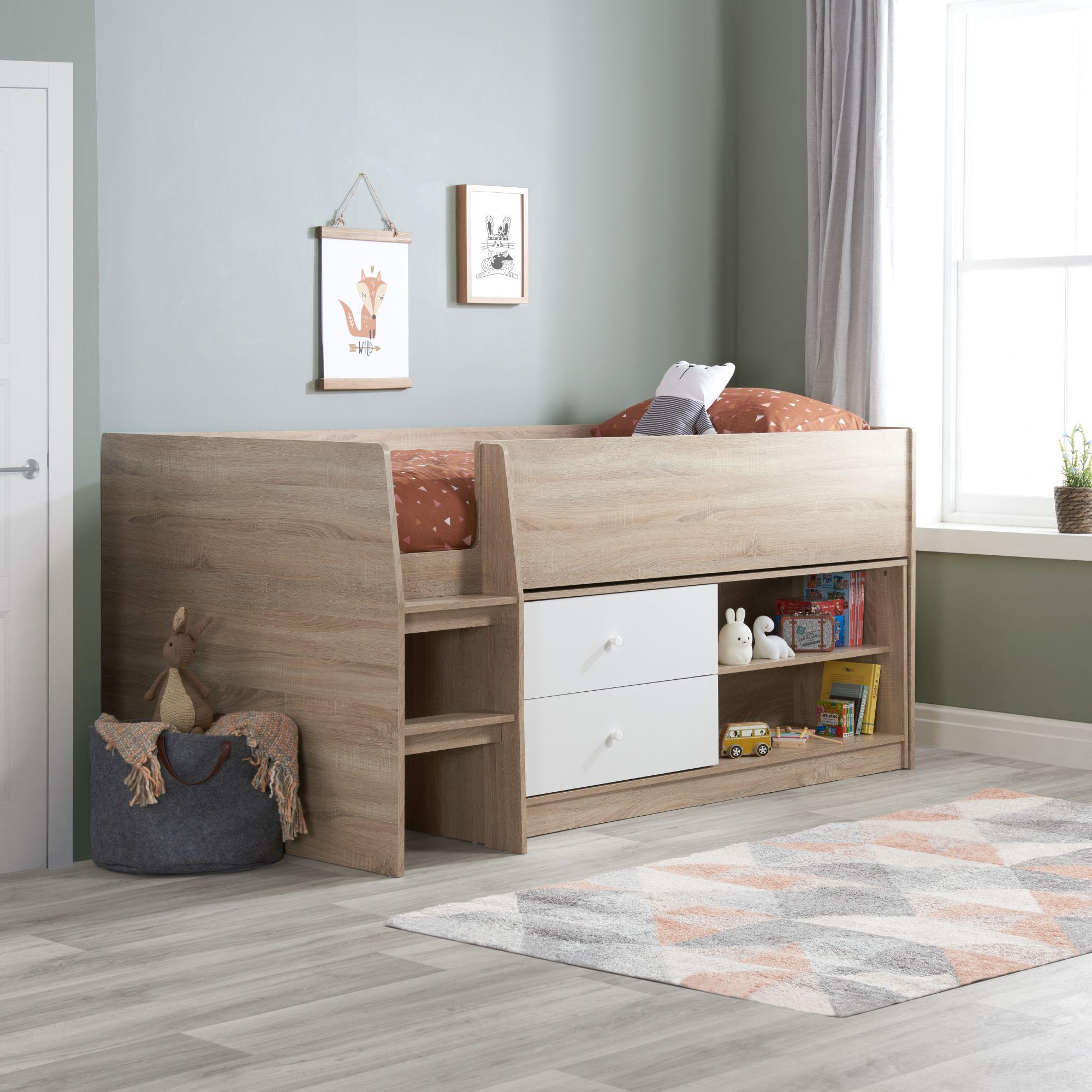 Leyton Kids White Cabin Bed