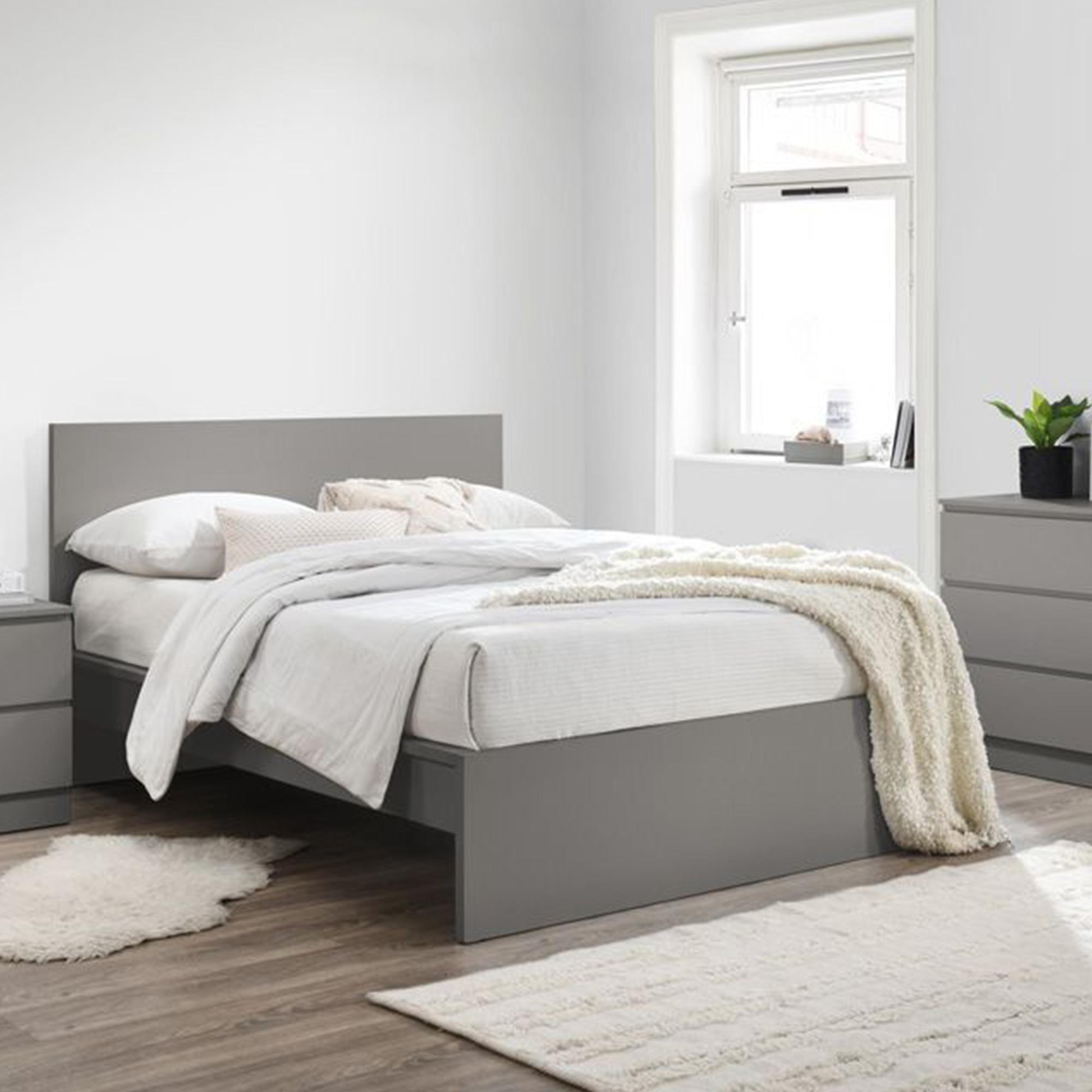 Oslo Grey Bed - Sizes Available
