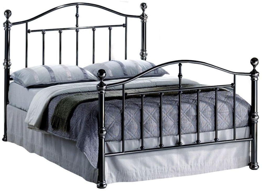Victoria Black Nickel Metal Bed