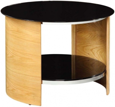 Product photograph of Jual Curve Oak Lamp Table Jf303 from Choice Furniture Superstore