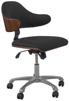 Product photograph of Jual Universal Walnut Swivel Office Chair Pc210 from Choice Furniture Superstore