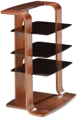 Product photograph of Jual Curve Walnut Entertainment Unit Jf204 from Choice Furniture Superstore