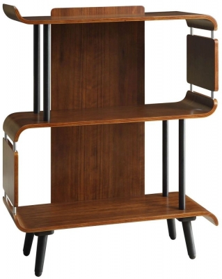 Product photograph of Jual Vienna Walnut Short Bookcase Pc611 from Choice Furniture Superstore