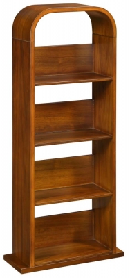 Product photograph of Jual Curve Walnut Dvd Rack - Jf501 from Choice Furniture Superstore
