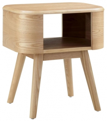 Product photograph of Jual Oslo Oak Lamp Table - Jf812 from Choice Furniture Superstore