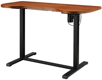 Product photograph of Jual San Francisco Walnut And Black Height Adjustable Desk - Pc715 from Choice Furniture Superstore