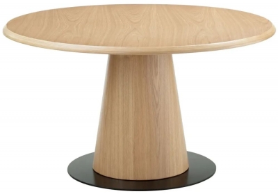 Product photograph of Jual Siena Oak Round Coffee Table - Jf318 from Choice Furniture Superstore